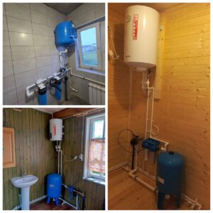 Монтаж водоснабжения  в частном доме